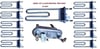 10 ADET ÇAMAŞIR MAKİNESİ REZİSTANSI NTC Lİ 2000W 22CM AEG-ARÇELİK-BOSCH-VESTEL (İGNE SOKET) 