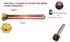REZİSTANS 1 1/4 2000W 27,5 CM DÜZ 220V (BAKIR) İTALYAN TERMOSTATLI