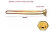 REZİSTANS 1 1/4 2000W 60 CM DÜZ 220V (BAKIR)