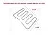 REZİSTANS SANAYİ TİPİ TOST MAKİNASI 1250W 8,5MM 220V 30*21CM