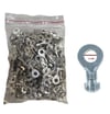 TERMİNAL YUVARLAK KROM 6MM (PAKET 200 AD)