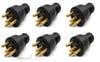 TRİFAZE KAUÇUK ERKEK FİŞ 3X25A M-TF (6 ADET)