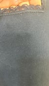 004 DANTELLİ KARE YAKA LACİVERT T-SHIRT