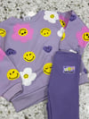 C1725 SMILEY DESENLİ LİLA TAKIM