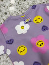 C1725 SMILEY DESENLİ LİLA TAKIM