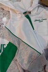 C1761 W.POINT YEŞİL NAKIŞLI KAPÜŞONLU CROP HIRKA