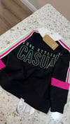 C1810 W.POİNT SİLİKON BASKILI SİYAH SWEAT