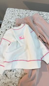 C1843 W.POİNT PEMBE DİKİŞ DETAYLI EKRU SWEAT