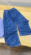 C1959 H.M WIDE LEG ZEBRA DESEN İNCE JEAN