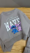 C2067 STITCH BASKILI GRİ TAKIM