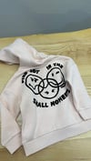 C2116 SMILEY W. KADİFE BASKILI PUDRA SWEAT
