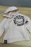 C2116 SMILEY W. KADİFE BASKILI PUDRA SWEAT