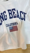 C2172 CALİFORNİA BASKILI BEYAZ T-SHIRT