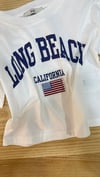 C2172 CALİFORNİA BASKILI BEYAZ T-SHIRT