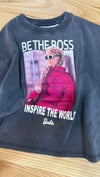 C2201 BRBİE BASKILI ANTRASİT YIKAMALI T-SHIRT