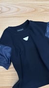 C2210 E.A LACİVERT GOFRE T-SHIRT