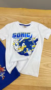 C2228 SONİC BASKILI BEYAZ T-SHIRT