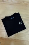C2232 E.A SIRT BASKI DETAYLI SİYAH T-SHIRT