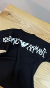 C2232 E.A SIRT BASKI DETAYLI SİYAH T-SHIRT