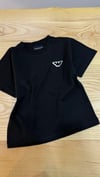 C2232 E.A SIRT BASKI DETAYLI SİYAH T-SHIRT
