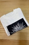 C2235 ÇİÇEK BASKILI UZUN KOL EKRU T-SHIRT