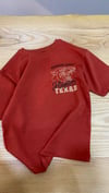 C2252 TEXAS BASKILI KİREMİT T-SHIRT