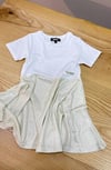 C2267 DK.NY SİMLİ ETEKLİ ELBİSE