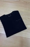 C2269 ALL S. SIRTI PAYET YAZI DETAYLI SİYAH T-SHIRT