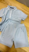C2312 T.BKR BEBE MAVİ ŞORTLU TAKIM