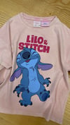 C2335 STTCH BASKILI YIKAMALI PEMBE T-SHIRT