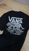 C2382  VNS ÖN/ARKA KAPLAN  BASKILI SİYAH T-SHIRT