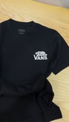 C2382  VNS ÖN/ARKA KAPLAN  BASKILI SİYAH T-SHIRT