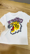 C2384  KNZ KAPLAN BASKILI BEYAZ  T-SHIRT