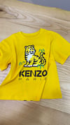 C2386 KNZ KAPLAN BASKILI SARI T-SHIRT 