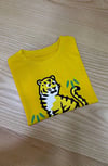 C2386 KNZ KAPLAN BASKILI SARI T-SHIRT 