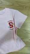C2390 KNZ YILAN BASKILI PEMBE T-SHIRT