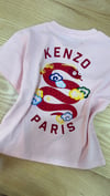C2390 KNZ YILAN BASKILI PEMBE T-SHIRT