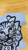 C2396 KNZ SIRT BASKILI MAVİ T-SHIRT 