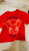 C2397 KNZ FİL BASKILI KIRMIZI T-SHIRT 