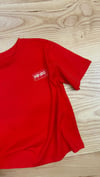 C2399 KNZ BASKILI KIRMIZI T-SHIRT