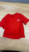 C2399 KNZ BASKILI KIRMIZI T-SHIRT