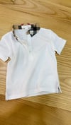 C2409 B.B NAKIŞLI BEYAZ POLO T-SHIRT