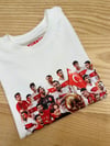 C2416 DÜNYA KUPASI BASKILI BEYAZ T-SHIRT