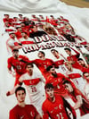 C2416 DÜNYA KUPASI BASKILI BEYAZ T-SHIRT