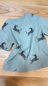 C2426 KI.ABI ZEBRA DESENLİ YEŞİL T-SHIRT