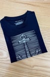 C2431 N.TCA ÇAPA BASKILI LACİVERT T-SHIRT
