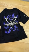 C2433 VNS VAMPİR BASKILI SİYAH T-SHIRT