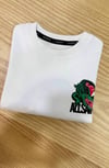 C2441 ALL S. ÖN/ARKA TİMSAH BASKILI EKRU T-SHIRT