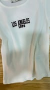 C2446 LOS ANGELES NAKIŞLI EKRU T-SHIRT