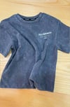 C2454 ALL S. TAŞ YIKAMALI ANTRASİT T-SHIRT